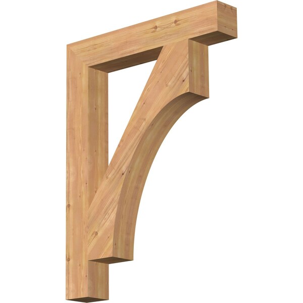 Ekena Millwork Westlake Block Smooth Bracket, Western Red Cedar, 5 1/2"W x 36"D x 48"H BKT06X36X48WTL05SWR - main